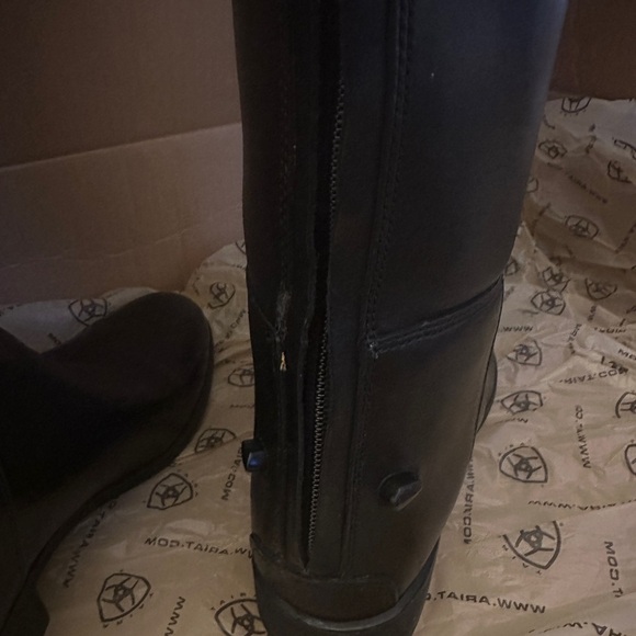 Ariat 7.5 Black Dress Riding Boots - Picture 3 of 8